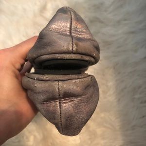 Tory Burch pewter flats 7.5